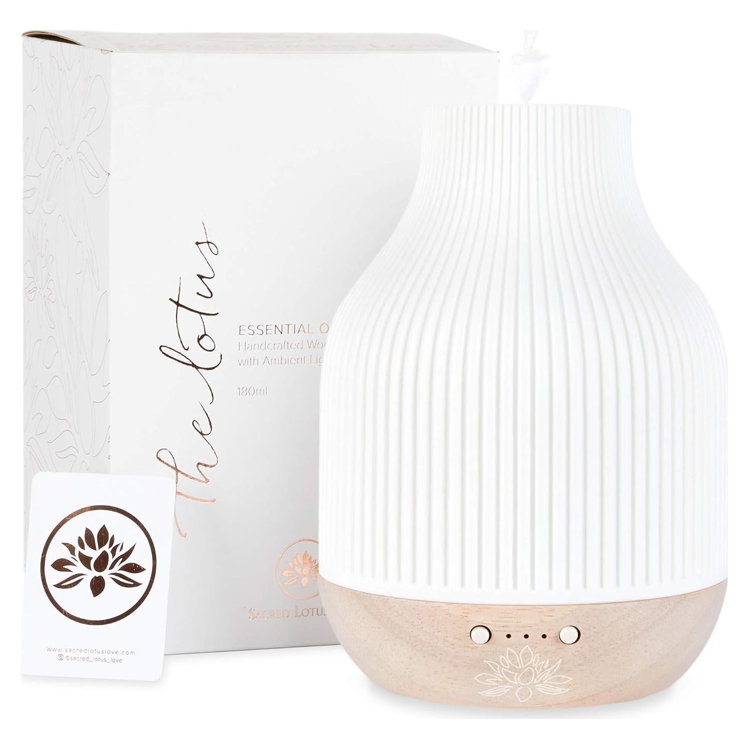 Lámpara Difusora de Aceite Esencial Sagrado Loto 180ml