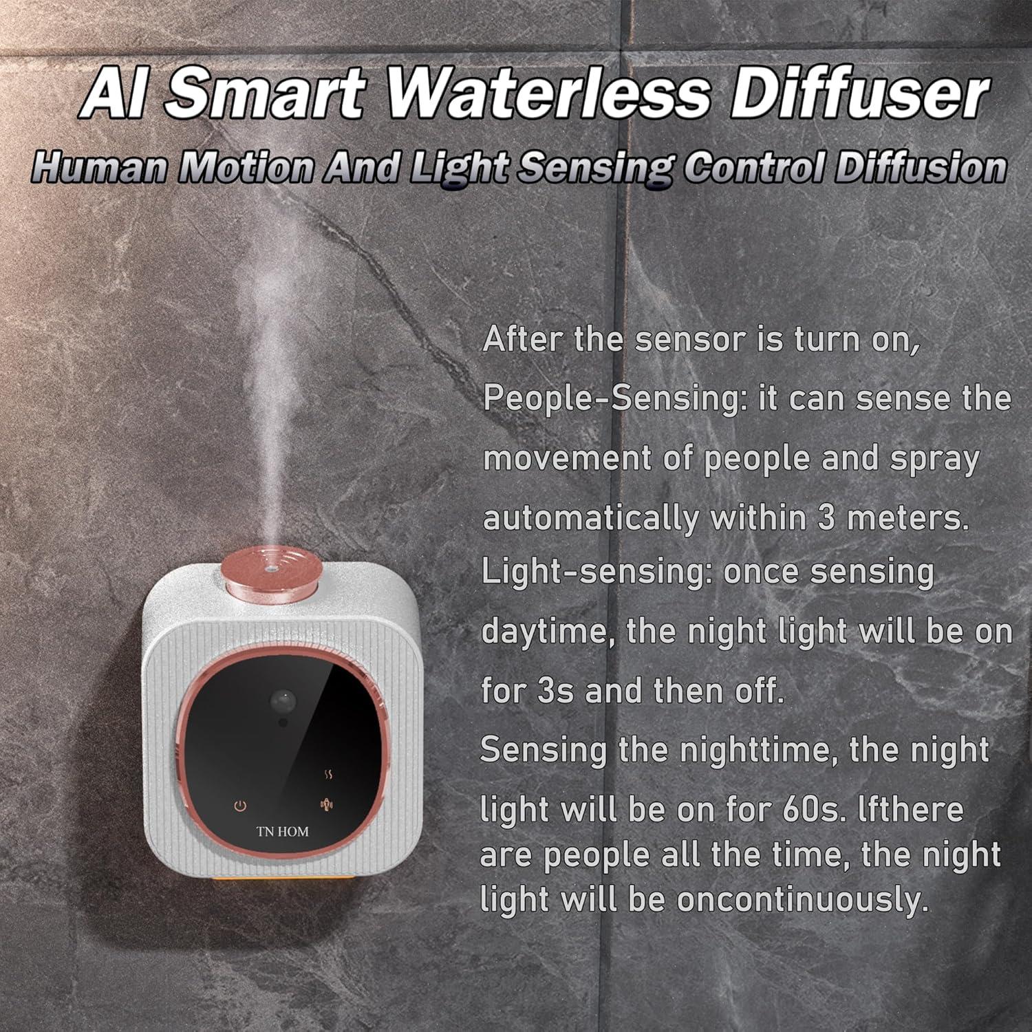 Difusor de Aromas Sin Agua TN HOM Portátil con Detección Inteligente