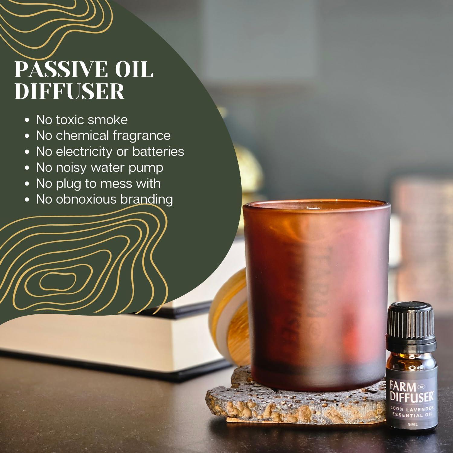 Difusor de piedra volcánica Farm to Diffuser con aceite de lavanda