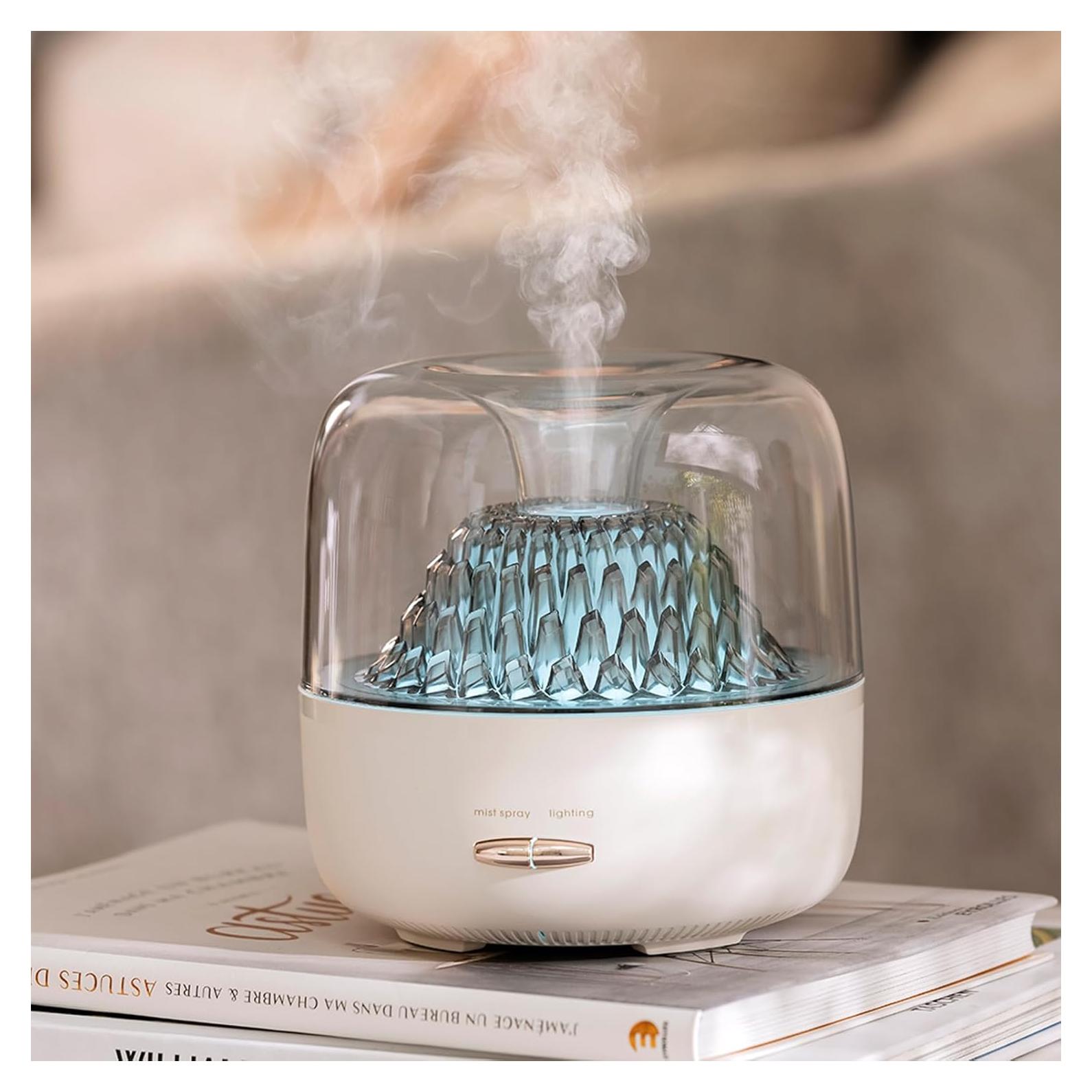 Difusor de Aceite Esencial DEALFUN 150ml Humidificador Blanco