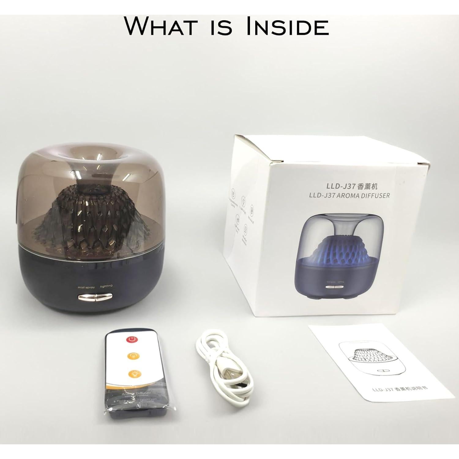 Difusor de Aceite Esencial DEALFUN 150ml Humidificador Blanco