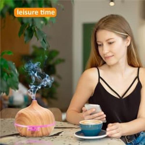 Difusor de Aceite Esencial Ogdni 400ml con Altavoz Bluetooth