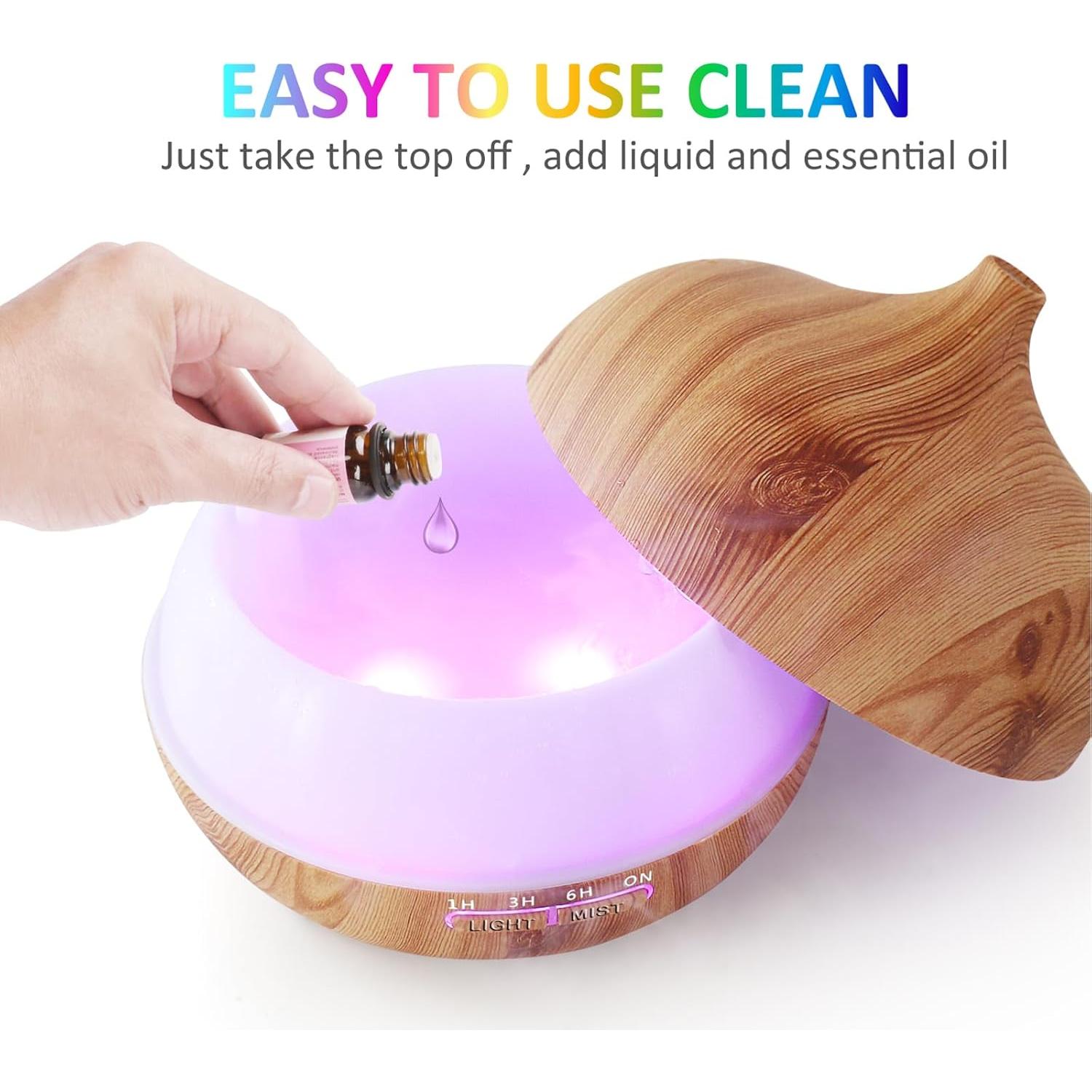 Difusor de Aceite Esencial Ogdni 400ml con Altavoz Bluetooth