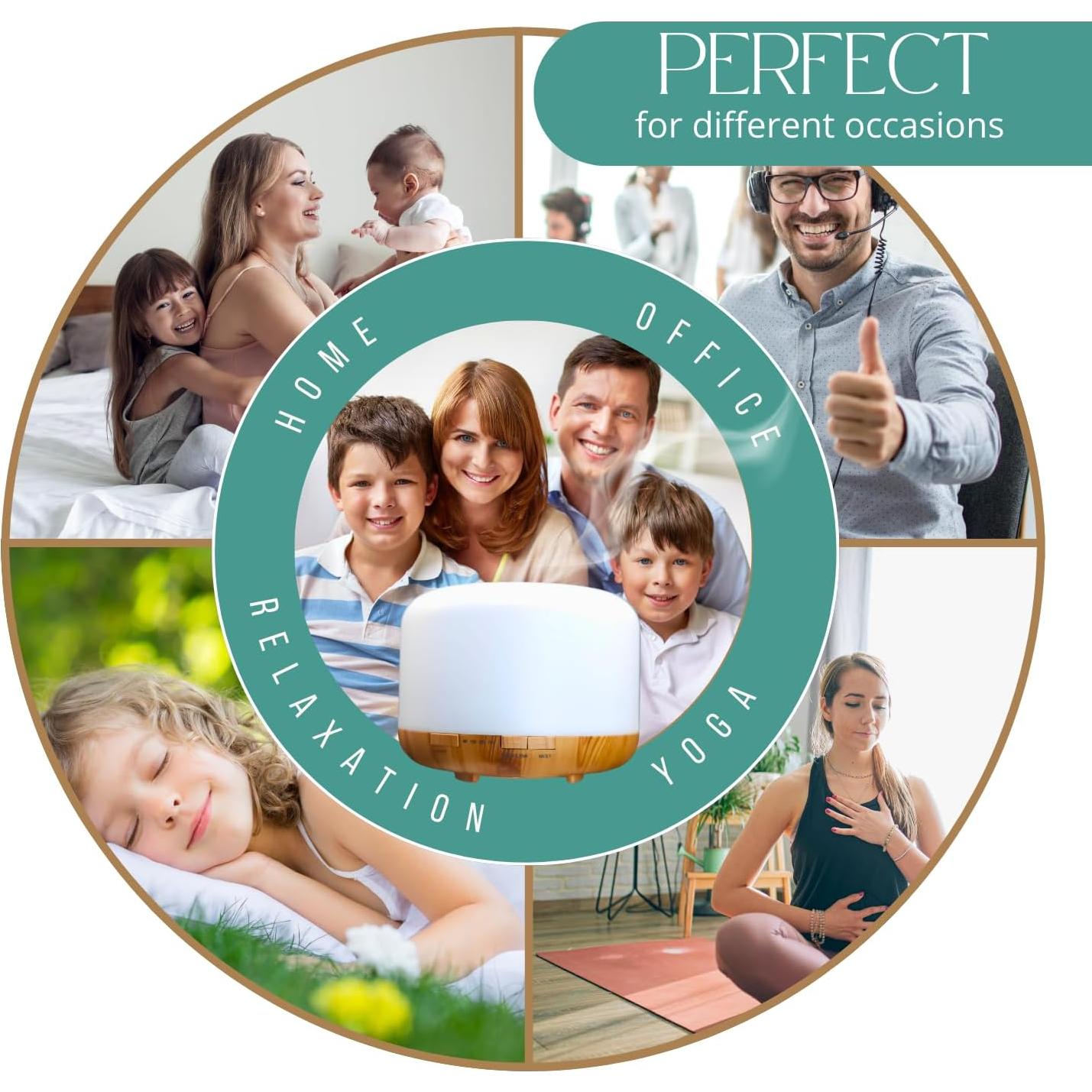 Difusor de Aceite Esencial Mystic Romance 500ml Madera Clara