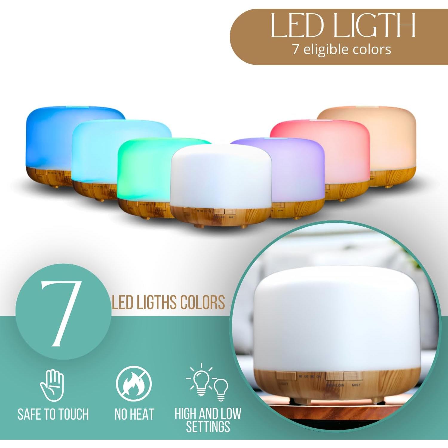 Difusor de Aceite Esencial Mystic Romance 500ml Madera Clara