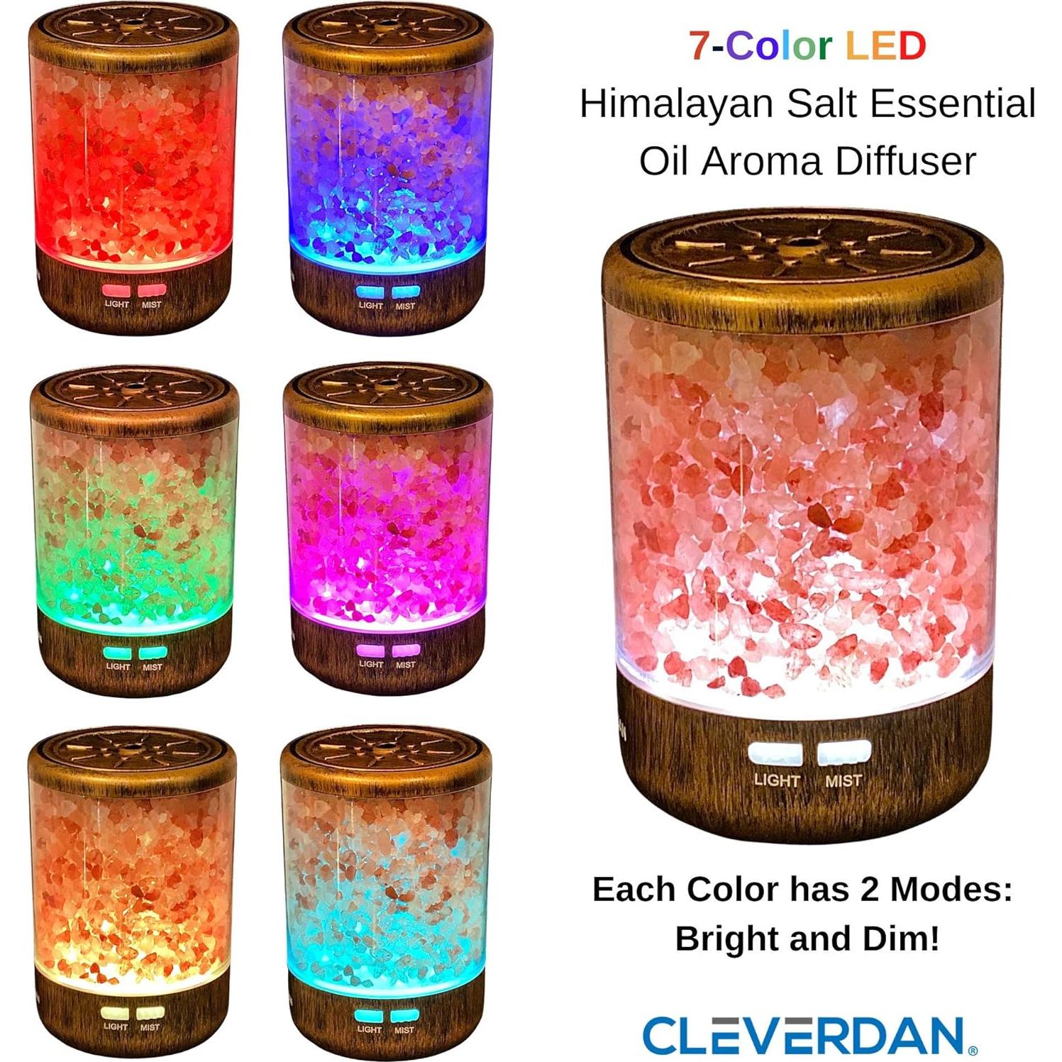 Difusor de Aceite Esencial Cleverdan Bronce 150ml 3-en-1