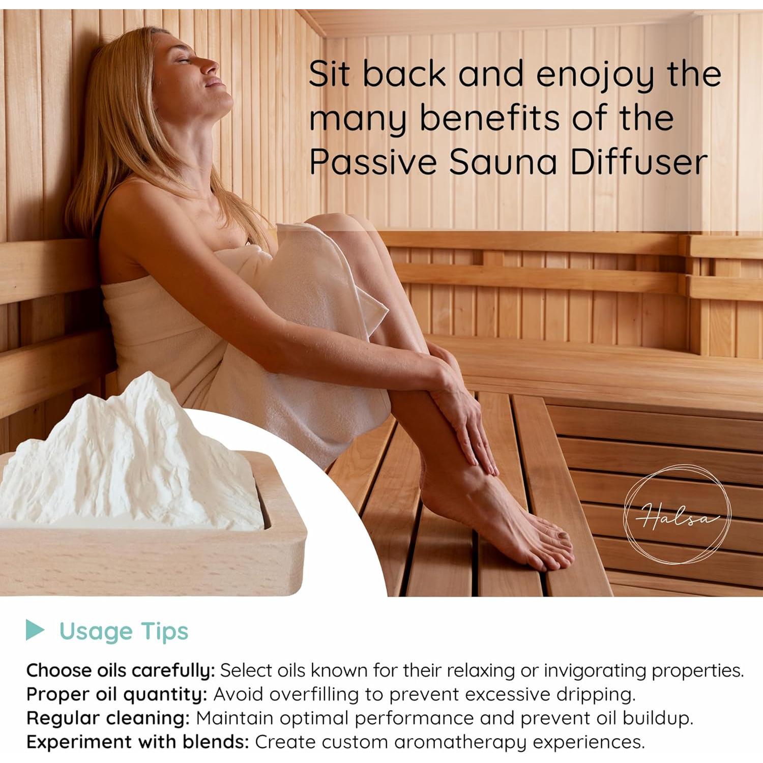 Difusor Pasivo Halsa de Yeso Cocido y Madera Natural