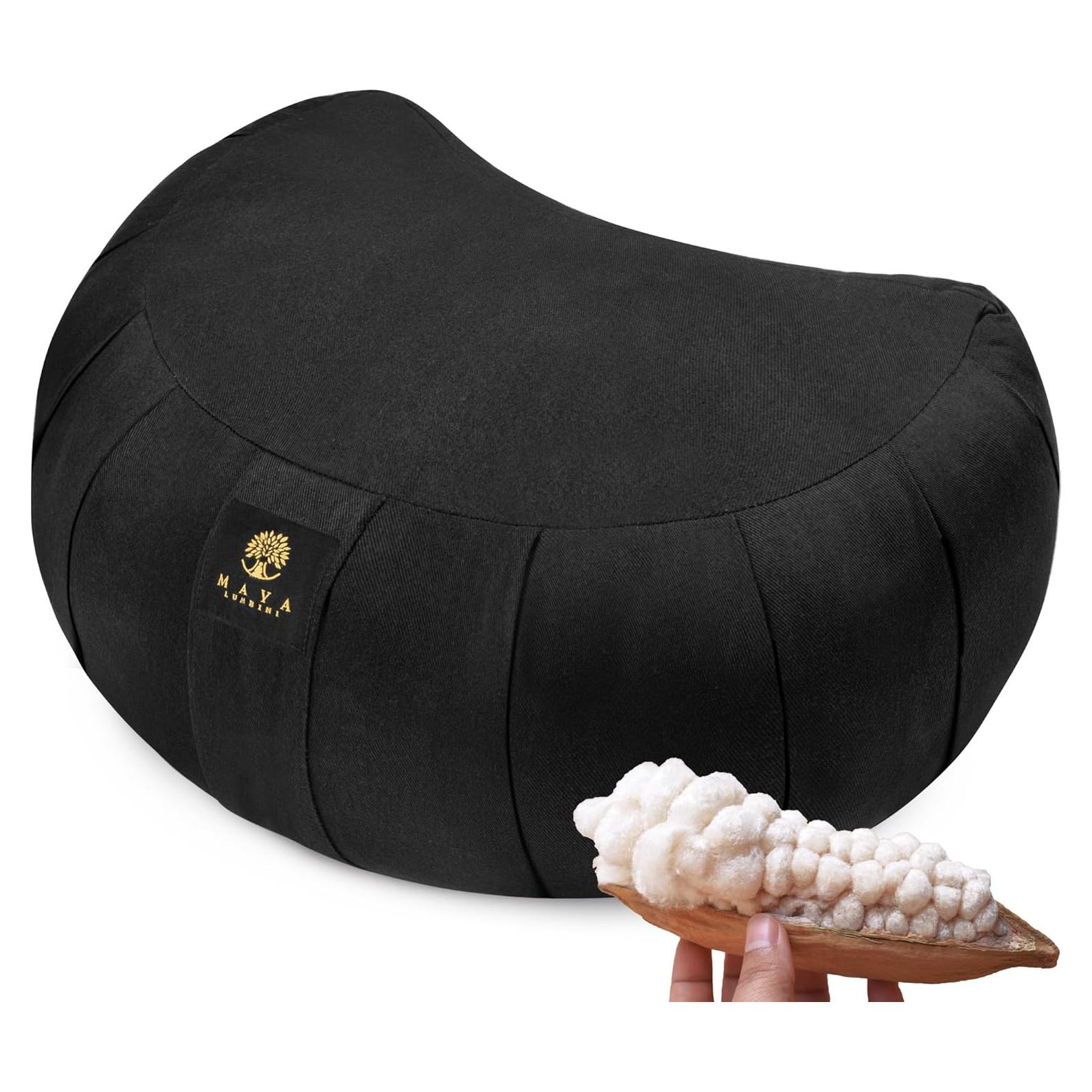 Cojín de Meditación Zafu Maya Lumbini Media Luna Orgánico