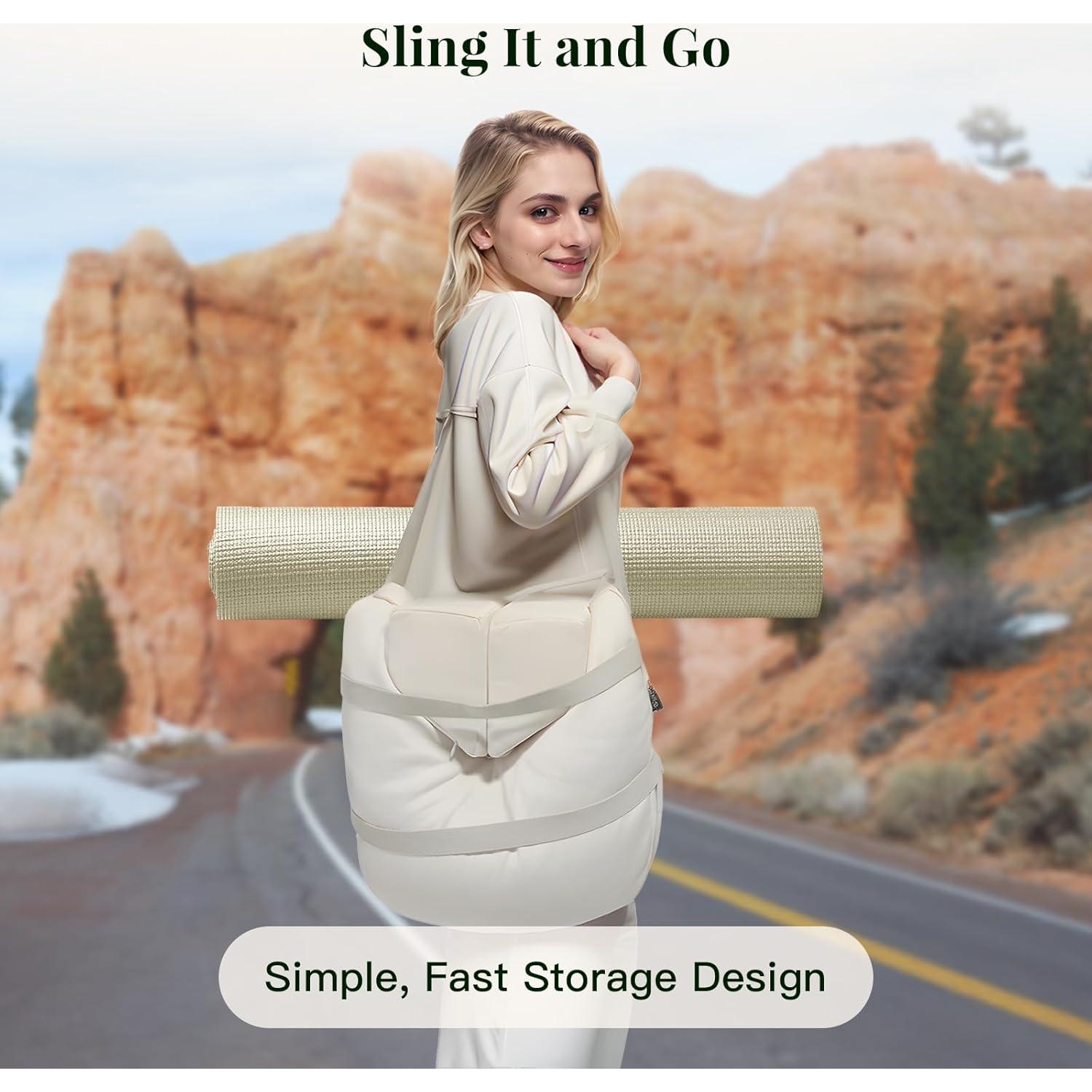 Juego de Cojines de Meditación Syrinx - Zafu y Zabuton Beige