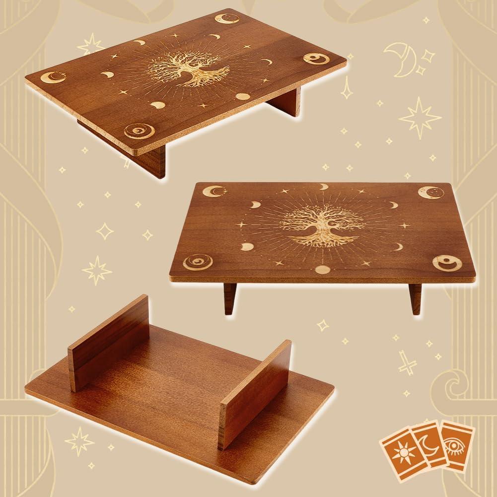 Mesa de Altar de Madera PH PandaHall 30x20cm Fases Lunares