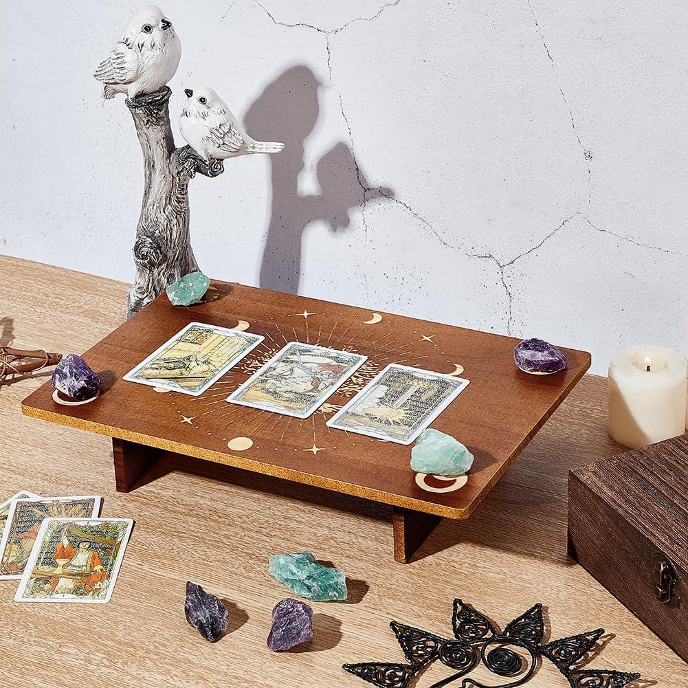 Mesa de Altar de Madera PH PandaHall 30x20cm Fases Lunares