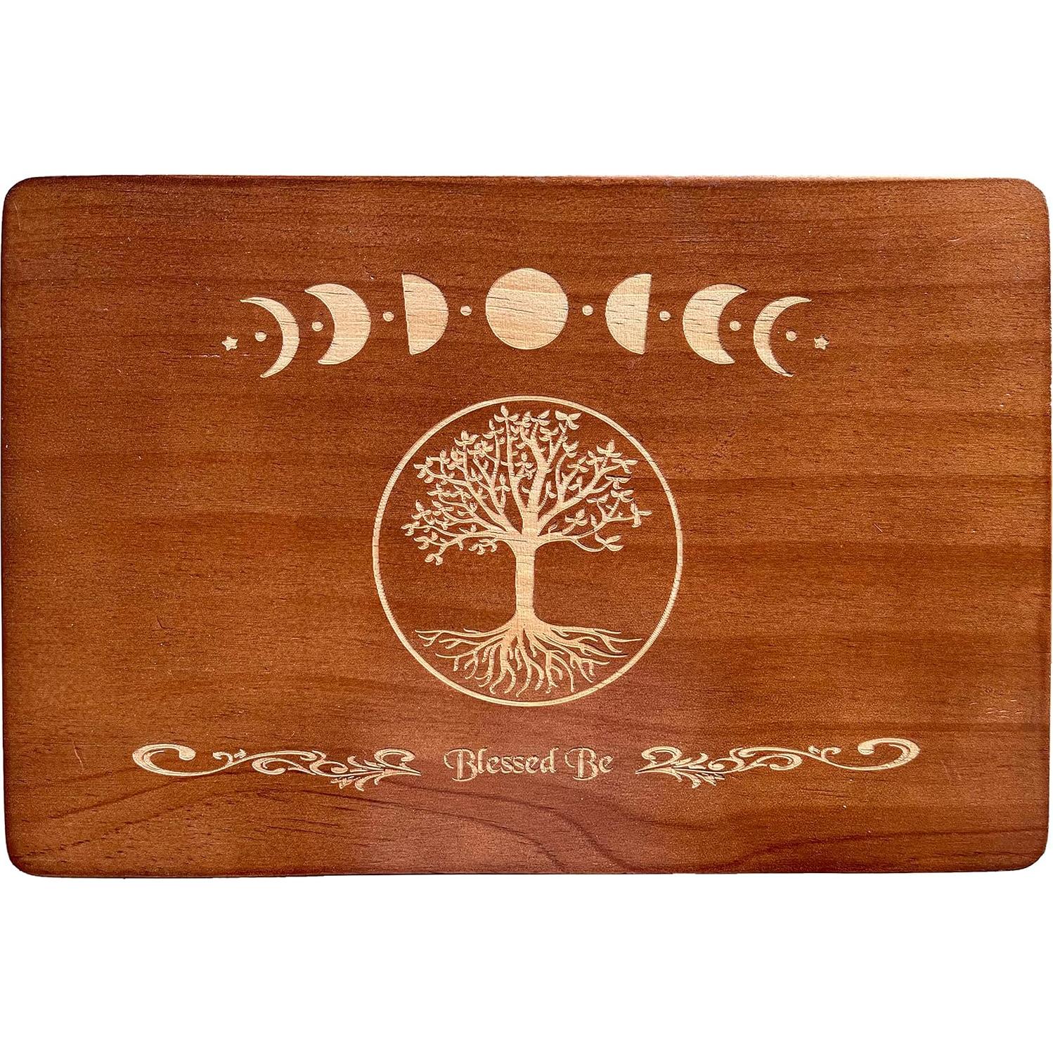 Mesa de Altar Wicca House - Fase Lunar y Árbol de la Vida