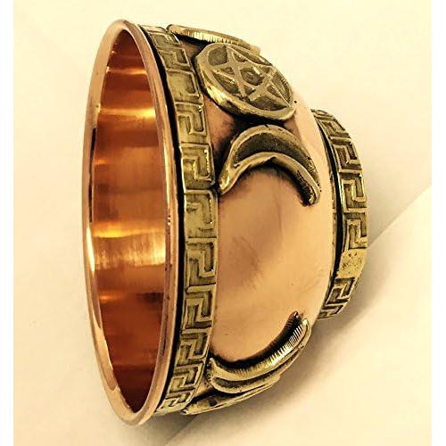 Tazón de Cobre 100% New Age Imports 7.62 cm Luna Triple