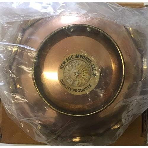 Tazón de Cobre 100% New Age Imports 7.62 cm Luna Triple