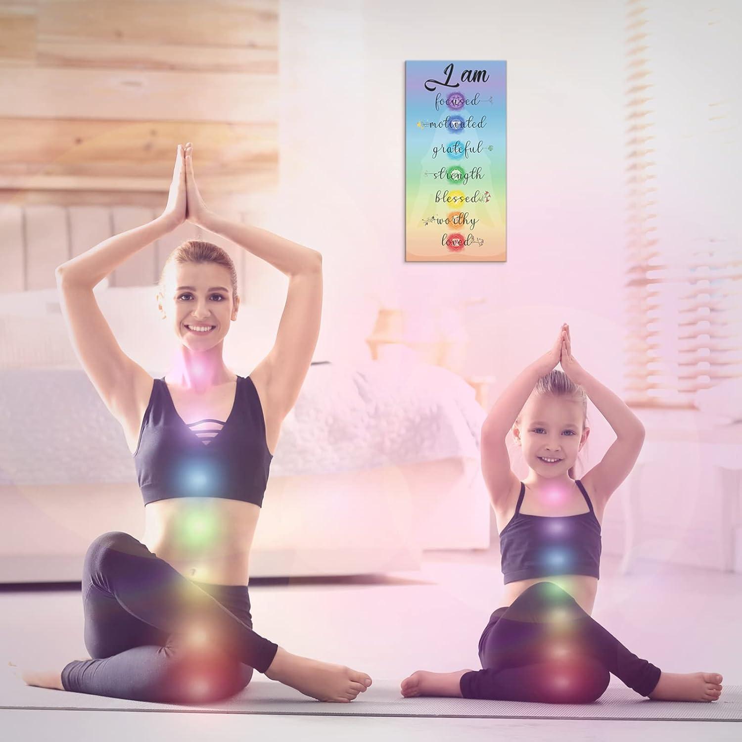 Decoración de Pared Chakra Blulu 30x15 cm Madera Motivacional