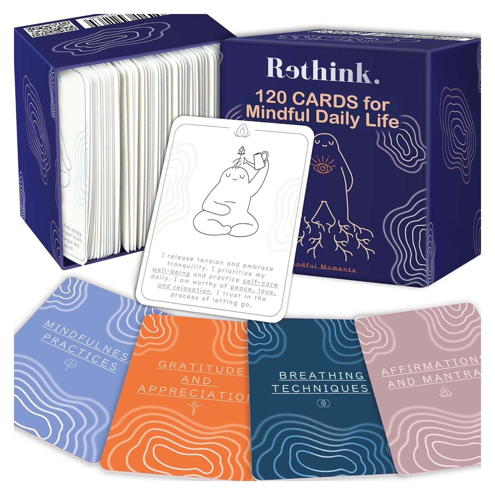 Tarjetas de Meditación QUOKKA - 120 Tarjetas para Alivio de Estrés