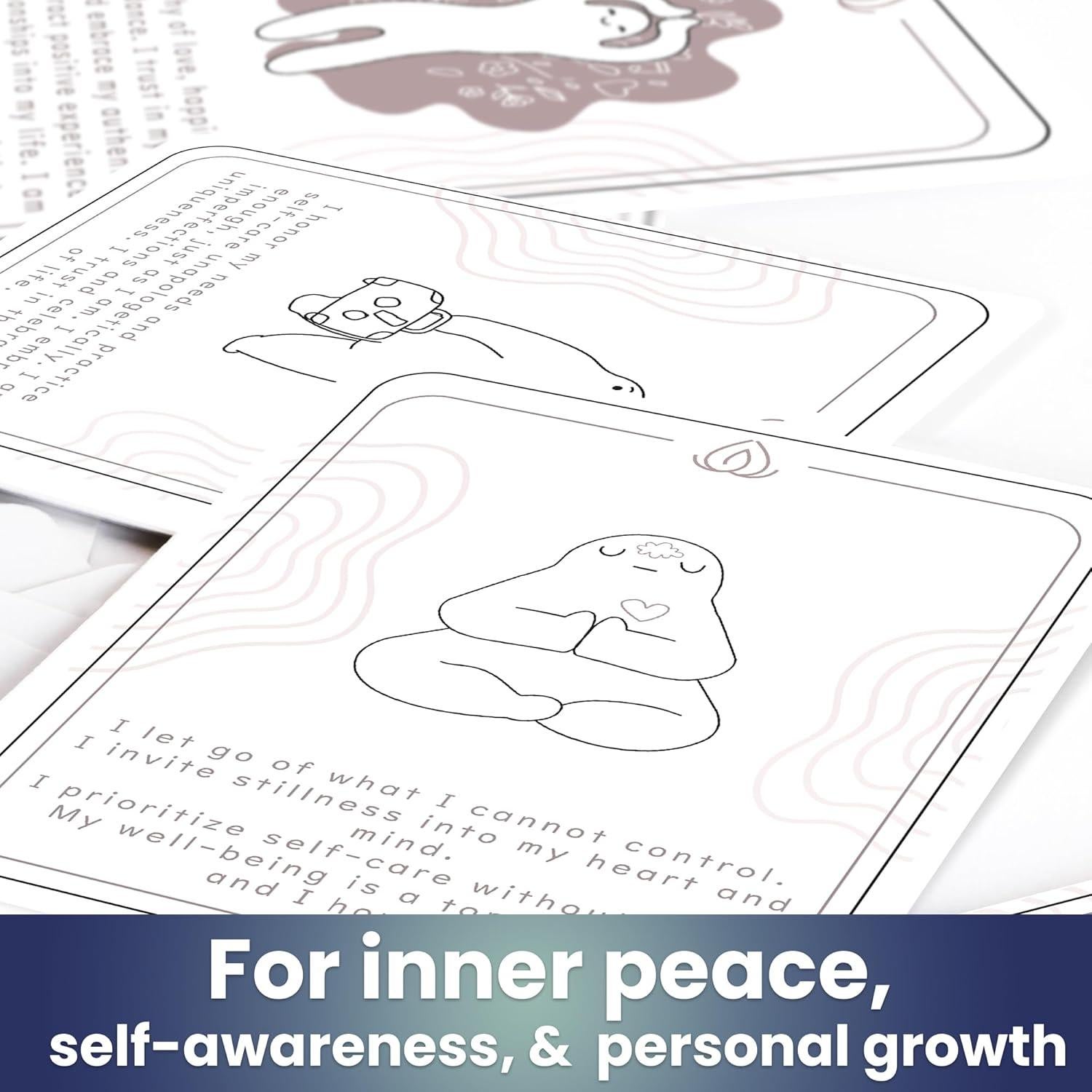 Tarjetas de Meditación QUOKKA - 120 Tarjetas para Alivio de Estrés