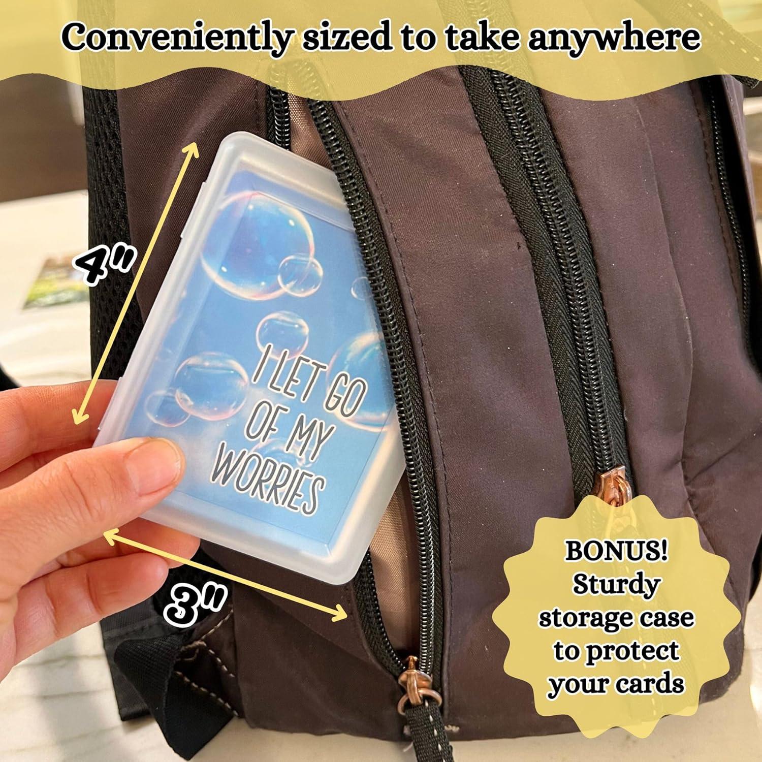 Tarjetas de Mindfulness y Afirmaciones Porque Soy Feliz - 54 Piezas