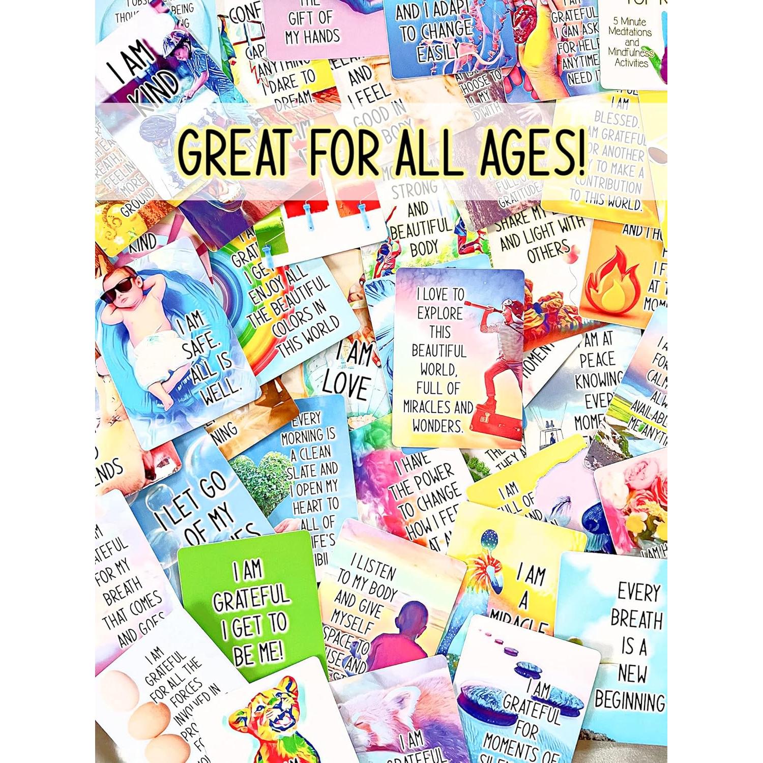 Tarjetas de Mindfulness y Afirmaciones Porque Soy Feliz - 54 Piezas