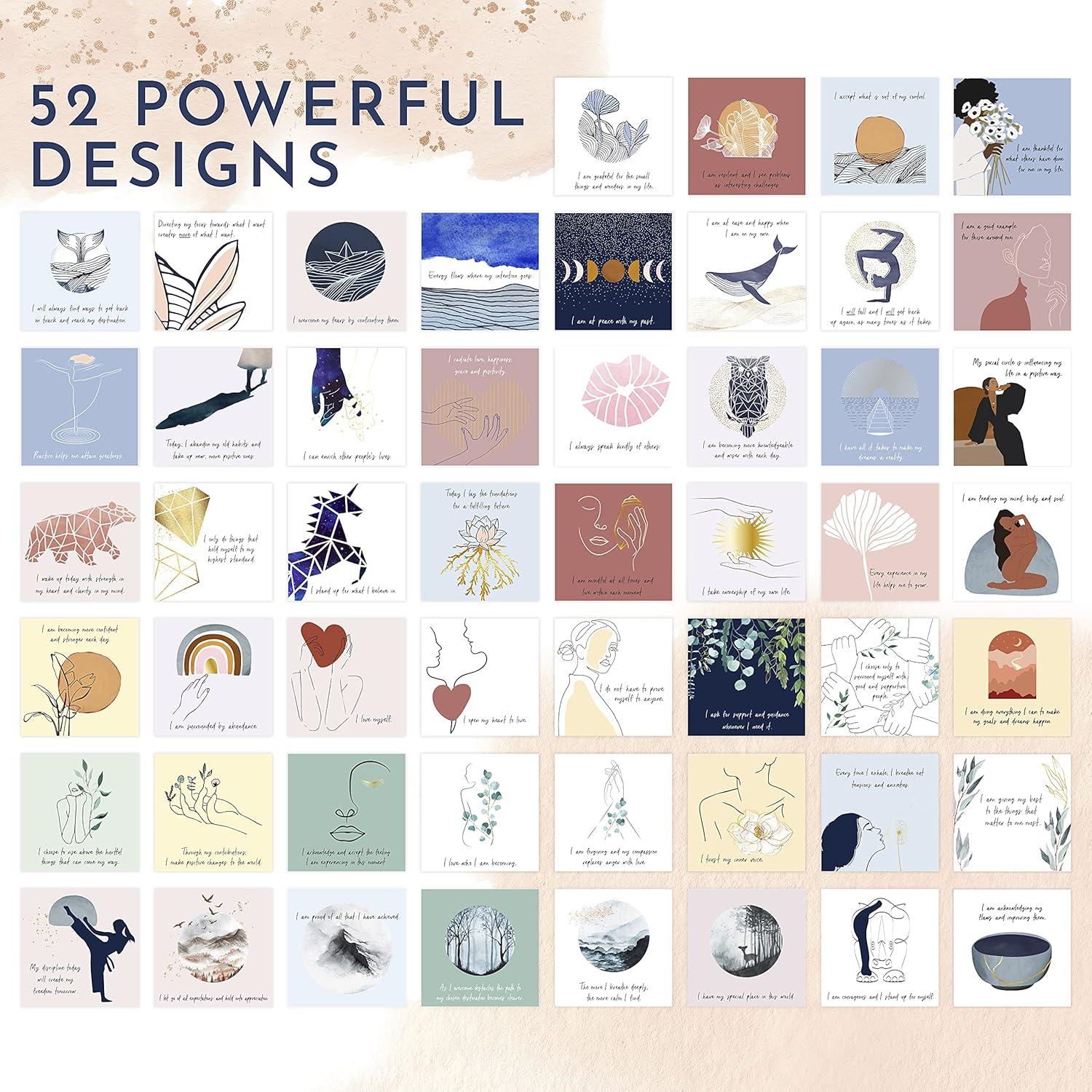 Tarjetas de Afirmaciones Positivas RYVE - 52 Tarjetas Motivacionales