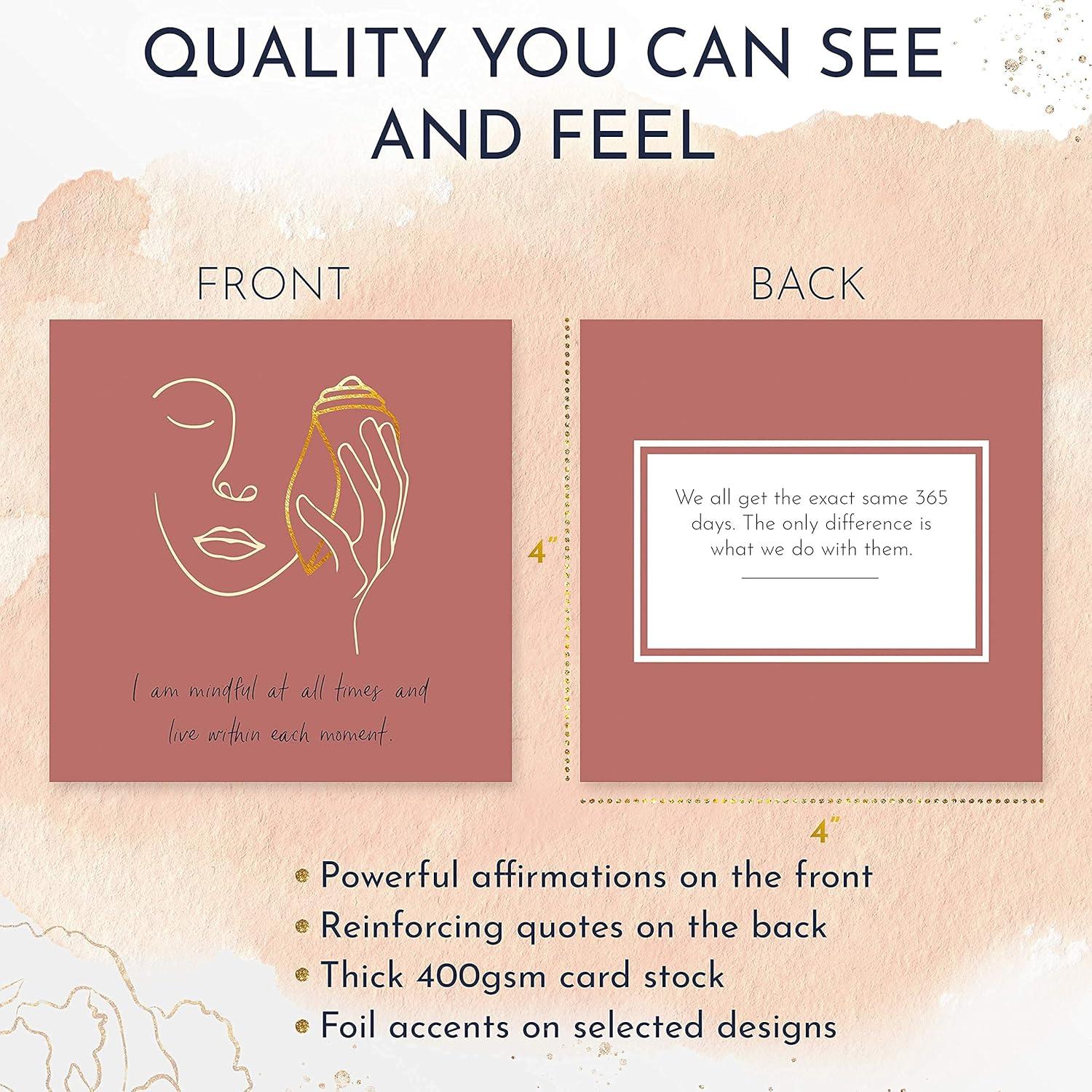 Tarjetas de Afirmaciones Positivas RYVE - 52 Tarjetas Motivacionales