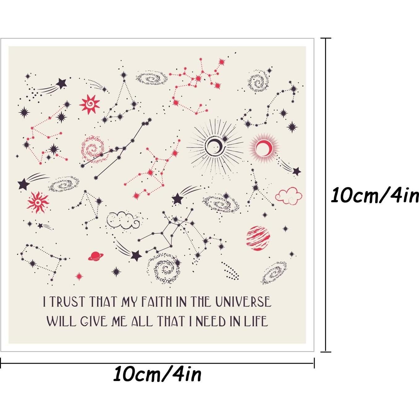 Tarjetas de Afirmación Positiva Outus - 50 Pcs 10x10 cm