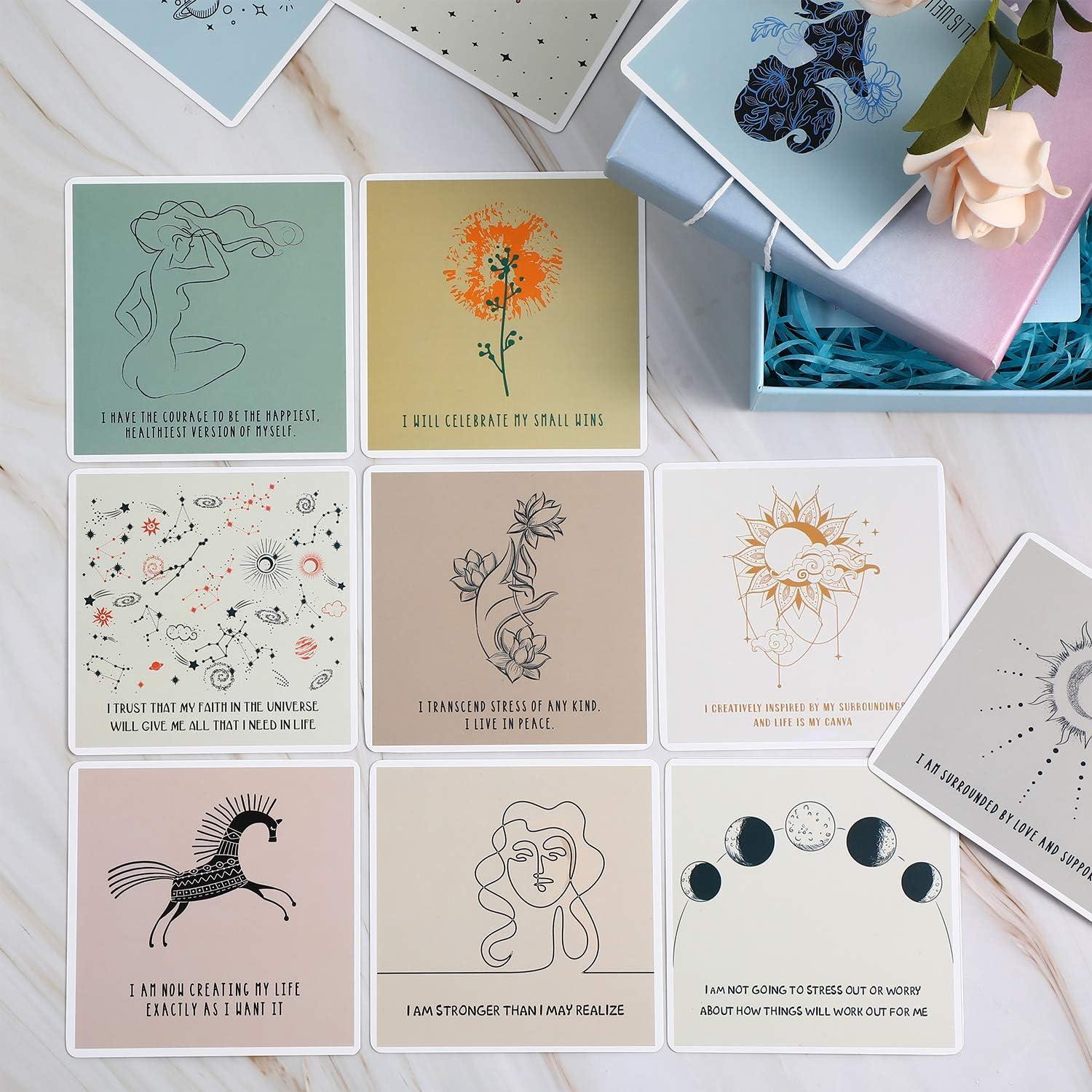 Tarjetas de Afirmación Positiva Outus - 50 Pcs 10x10 cm