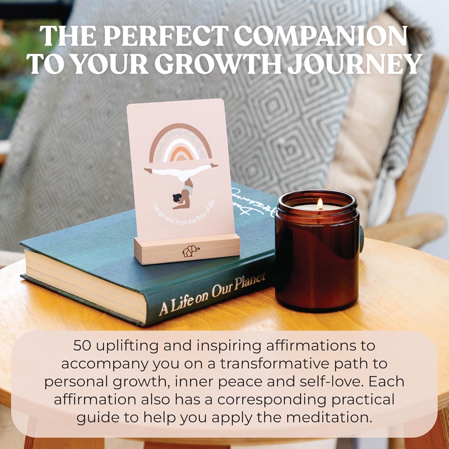 Tarjetas de Afirmaciones Positivas MindMint - 50 Tarjetas de Meditación