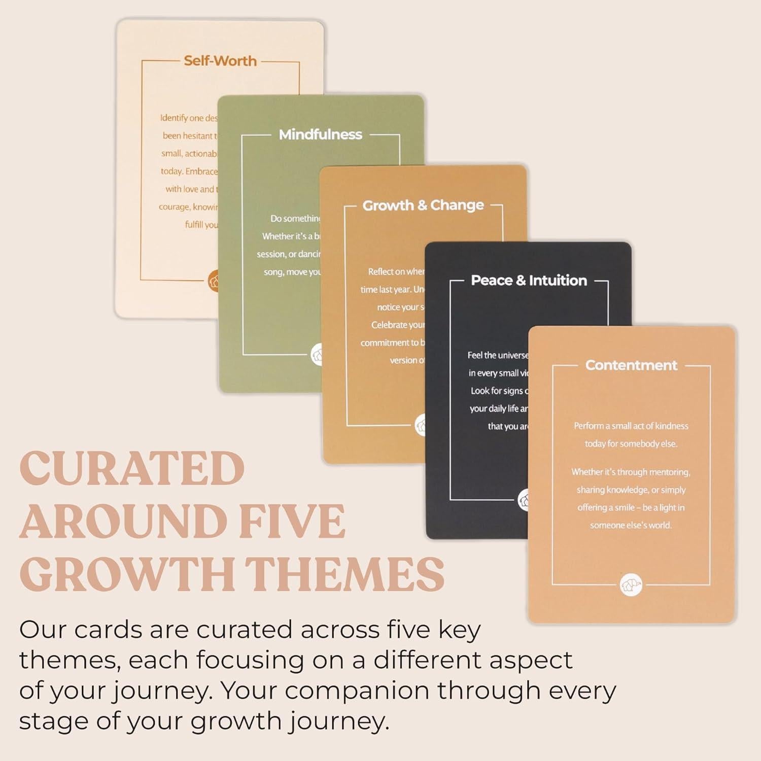 Tarjetas de Afirmaciones Positivas MindMint - 50 Tarjetas de Meditación