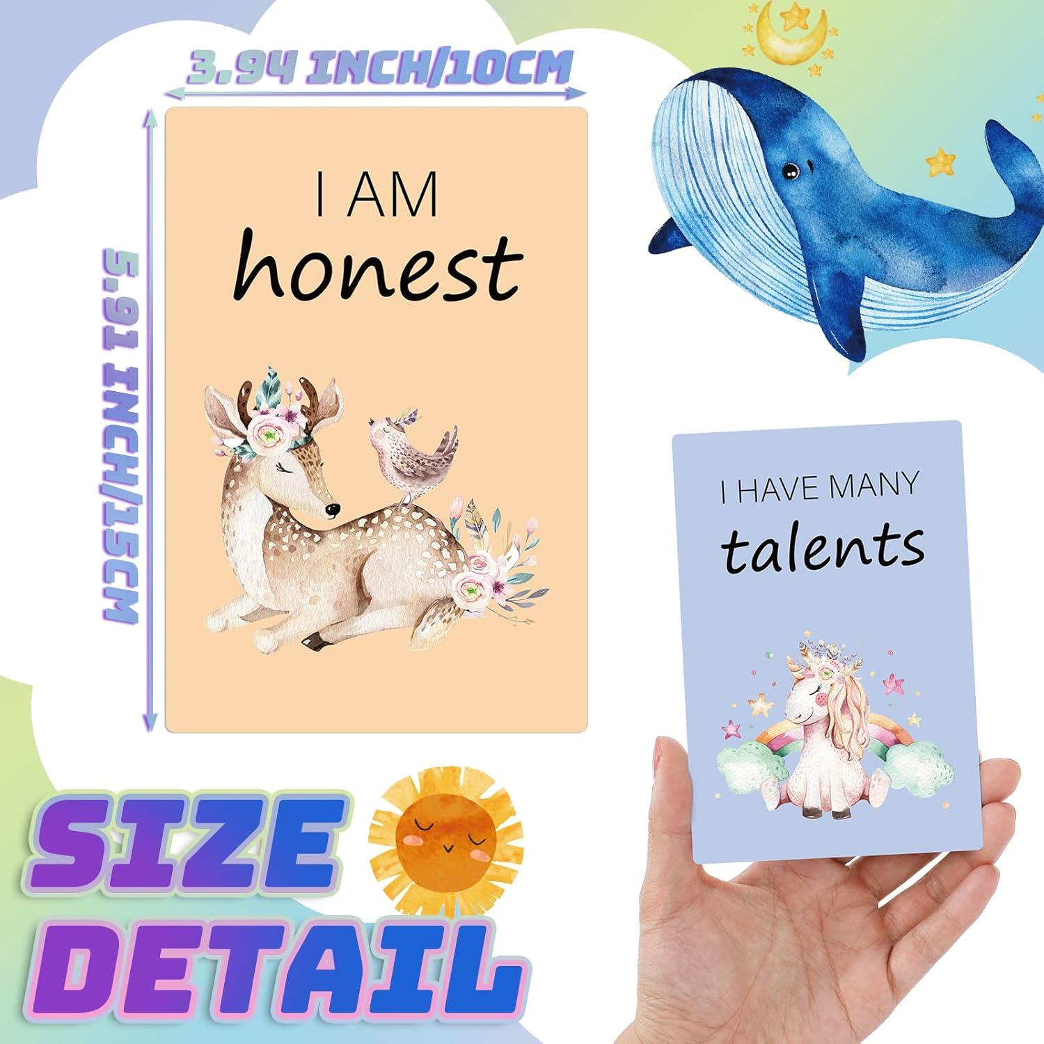 48 Tarjetas de Afirmación Positiva Leinuosen para Niños