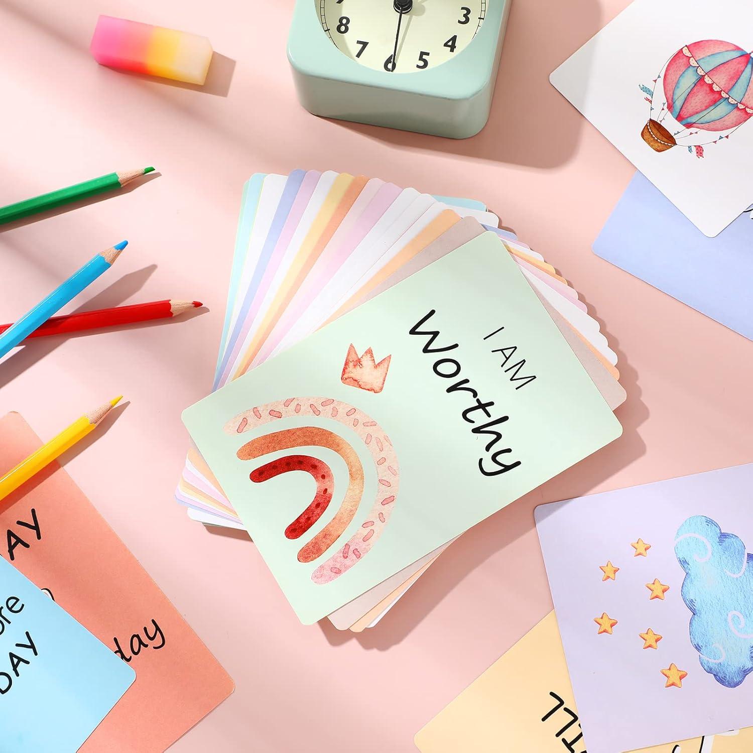 48 Tarjetas de Afirmación Positiva Leinuosen para Niños