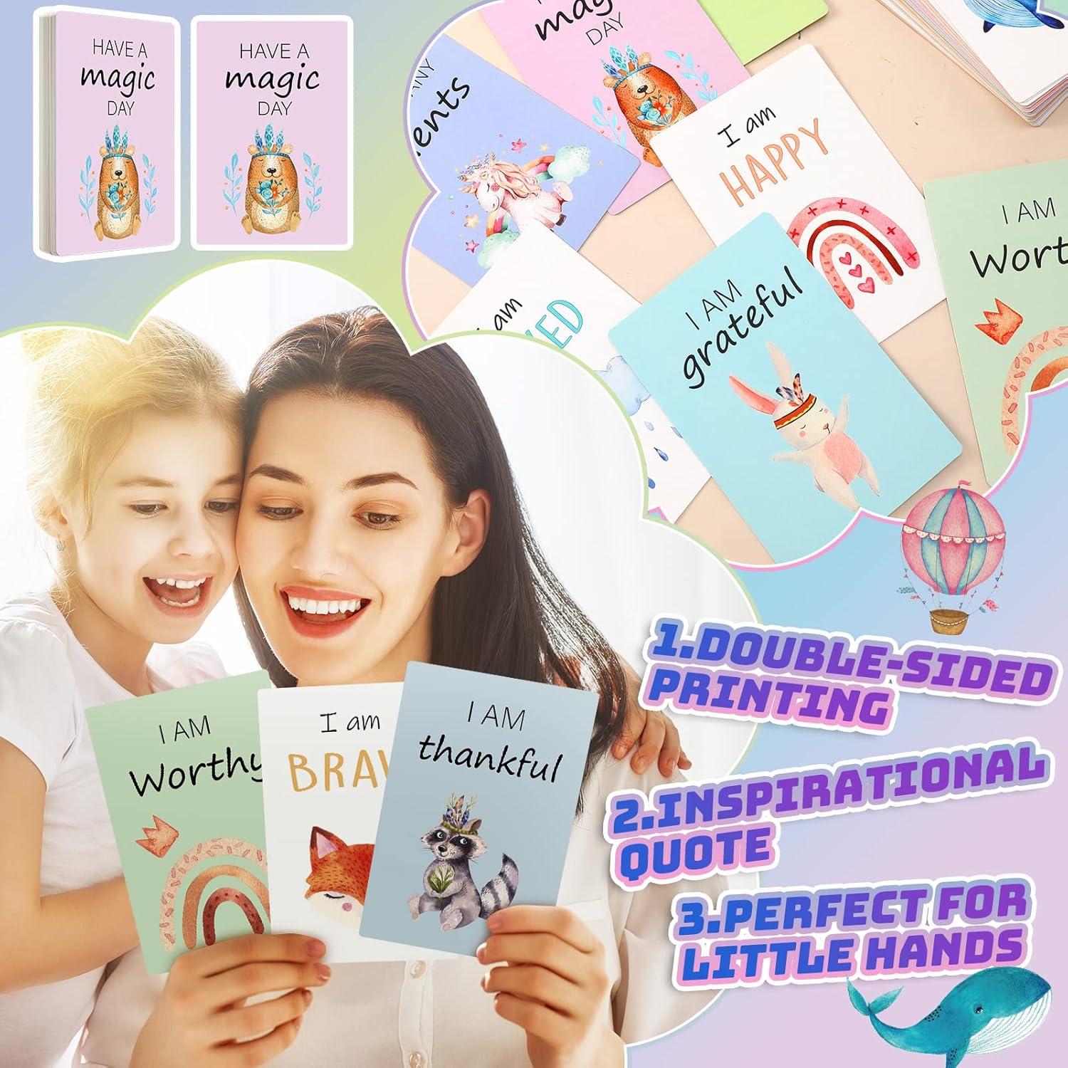 48 Tarjetas de Afirmación Positiva Leinuosen para Niños