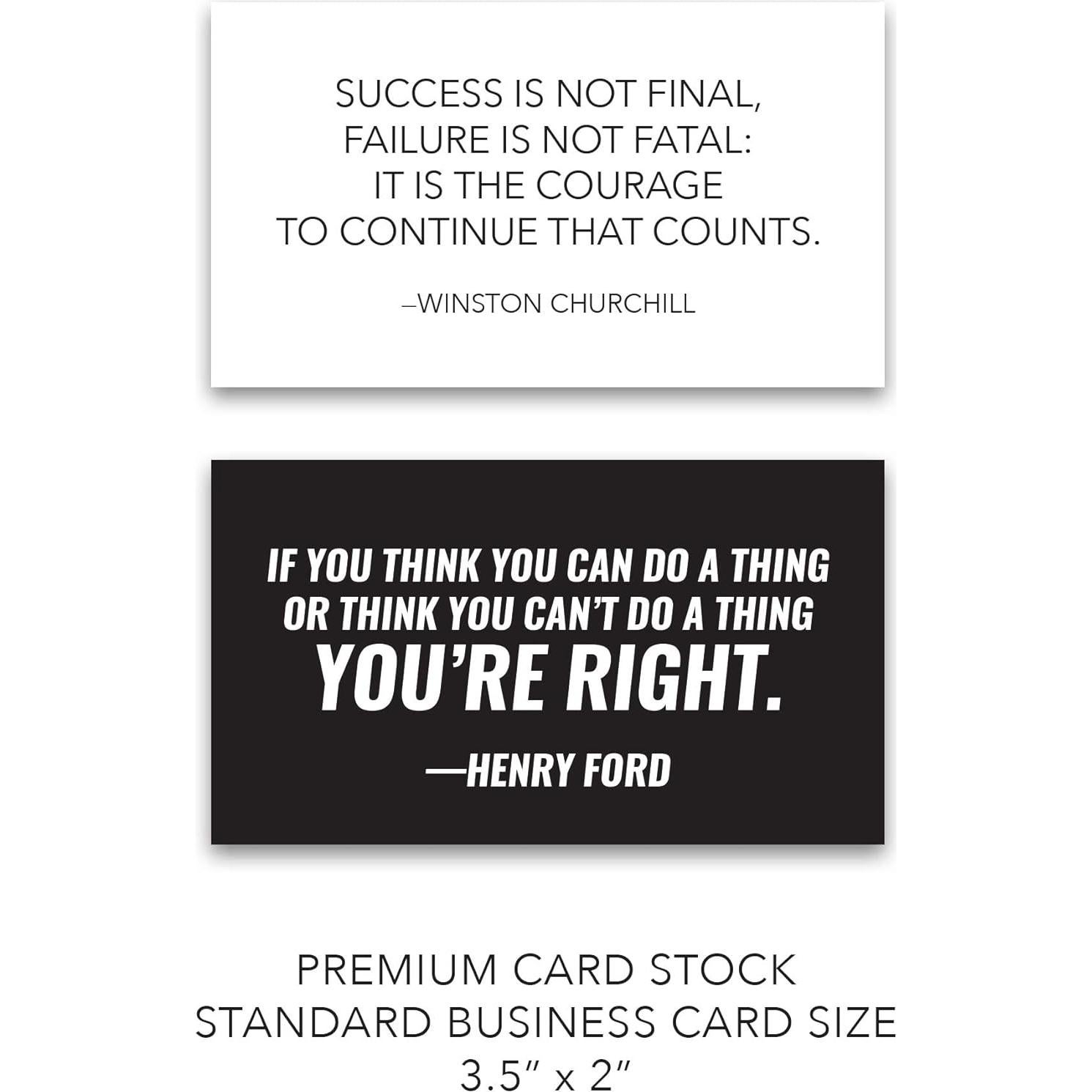 Tarjetas Motivacionales FOCUS AND ZEAL - 30 pcs Inspiradoras