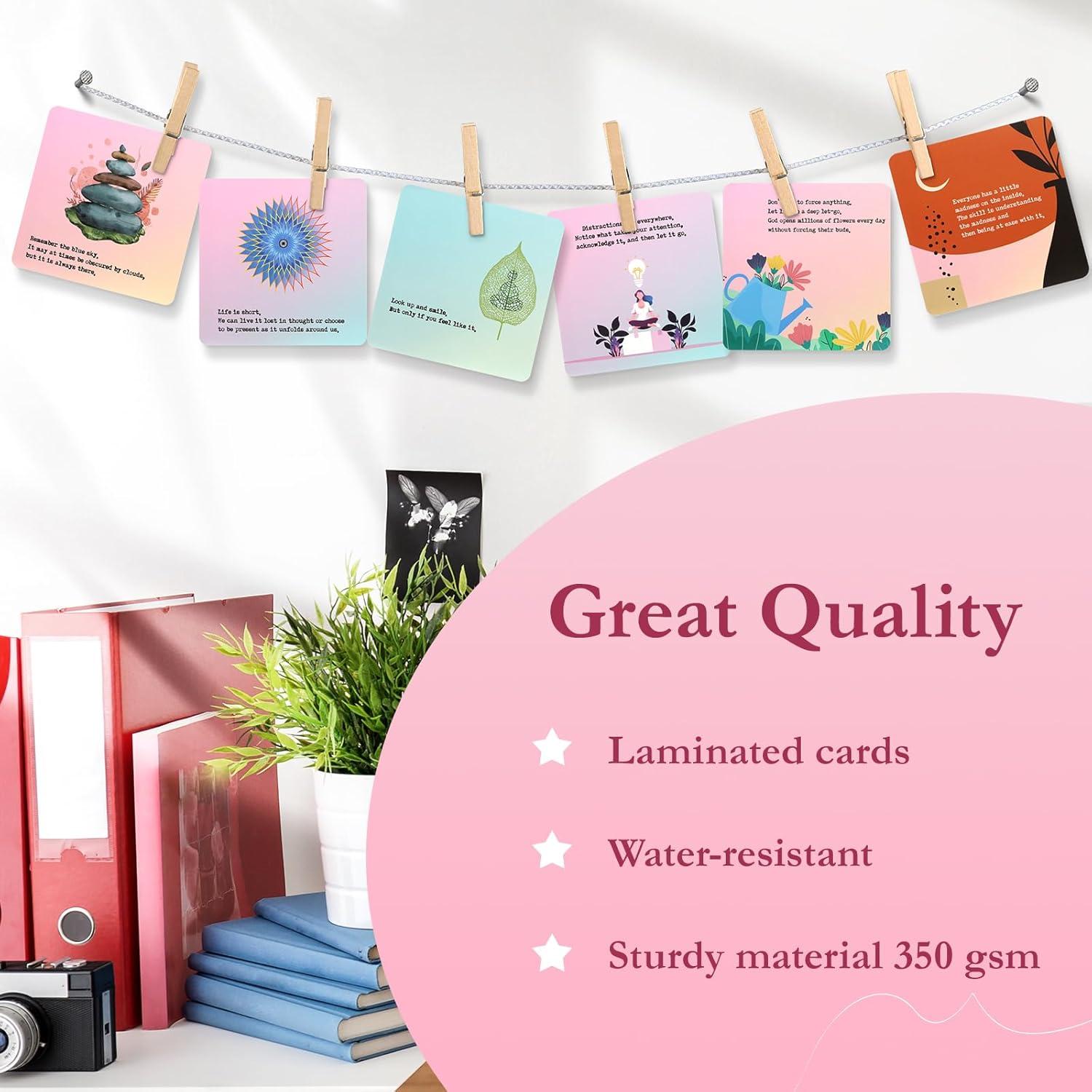 48 Tarjetas de Afirmación Aiysamos para Alivio del Estrés