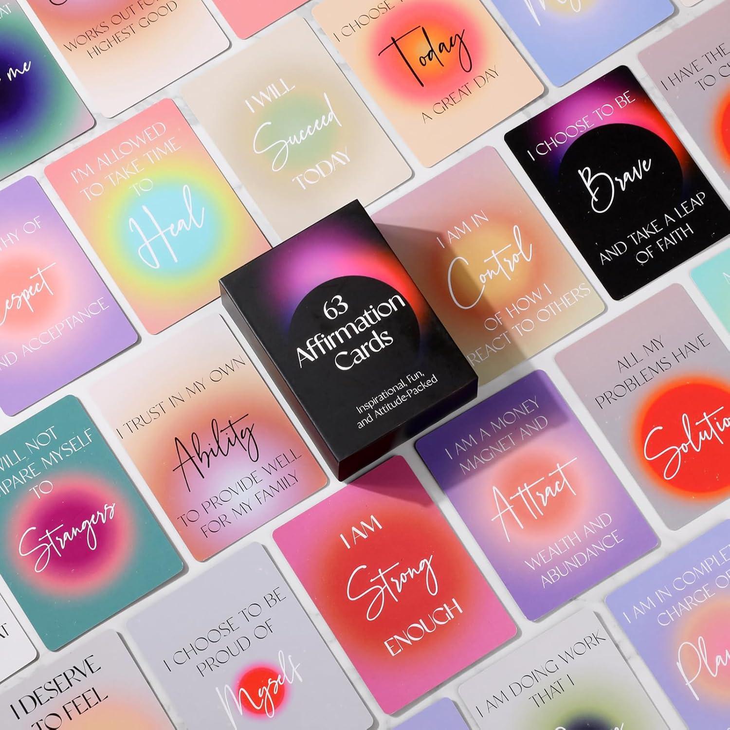 Tarjetas de Afirmación Positiva Familavida - 63 Unidades