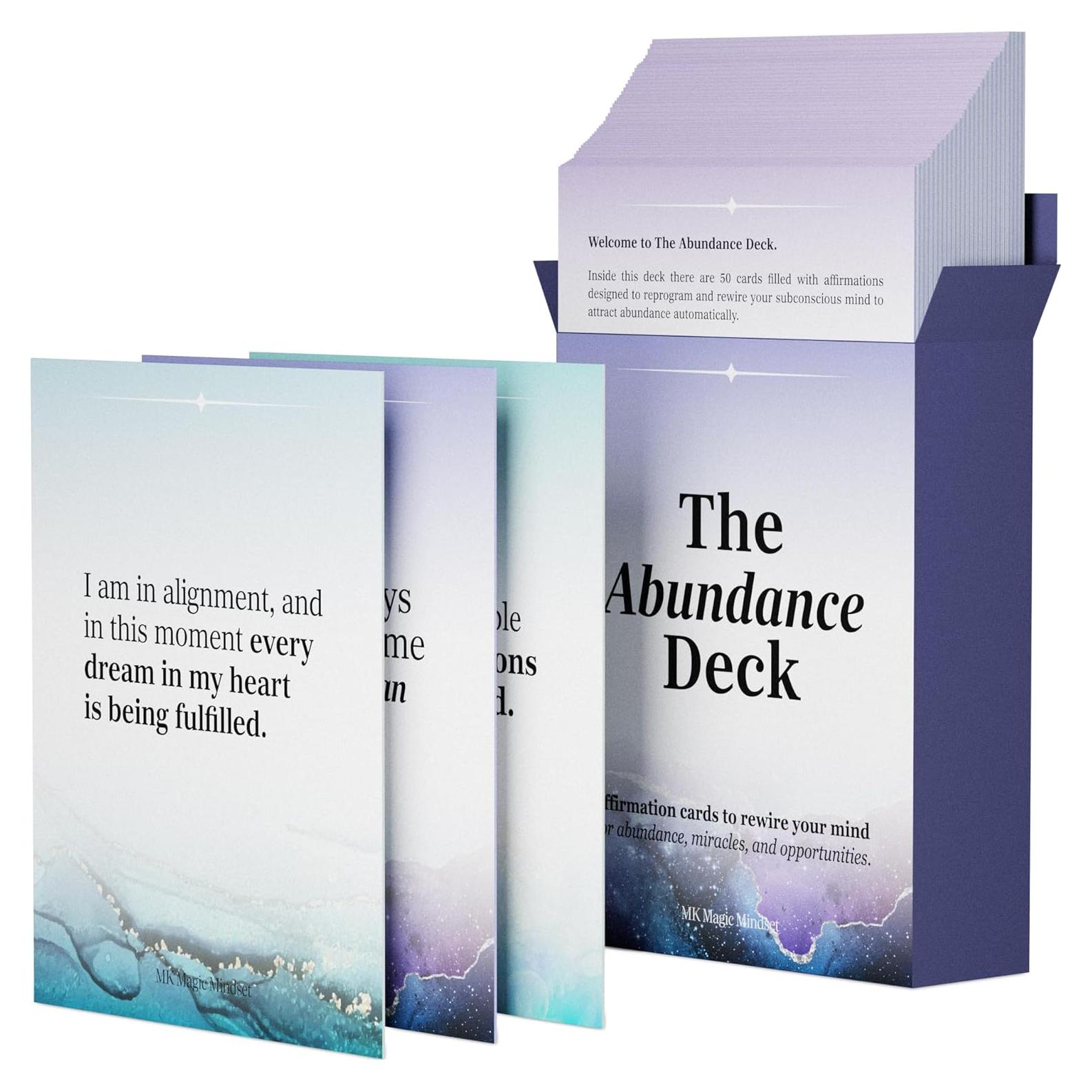 Tarjetas de Afirmaciones Positivas MK Magic Mindset - 50 Unidades