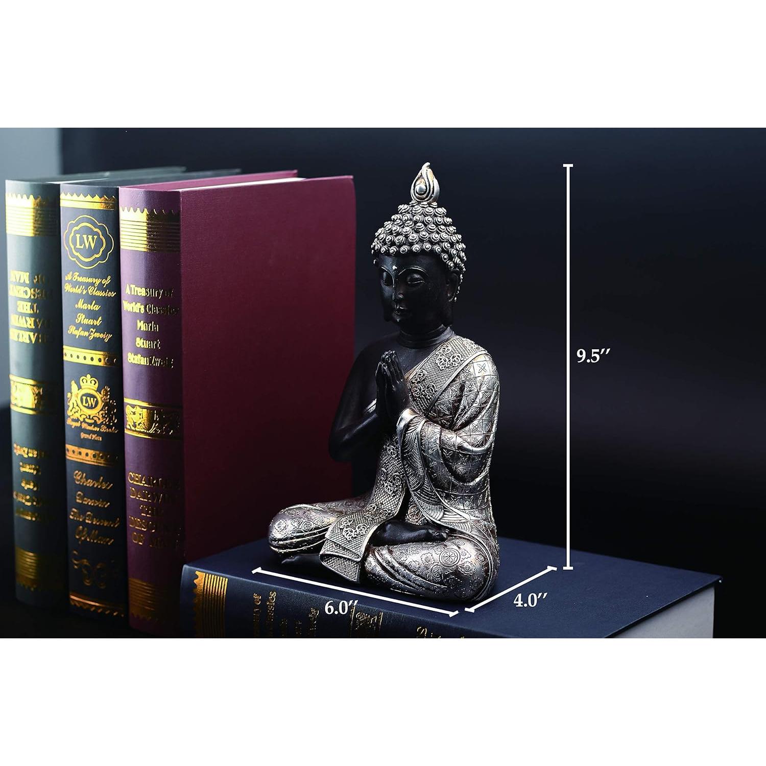 Estatua de Buda Meditando JORAE 24.1 cm Resina Decorativa