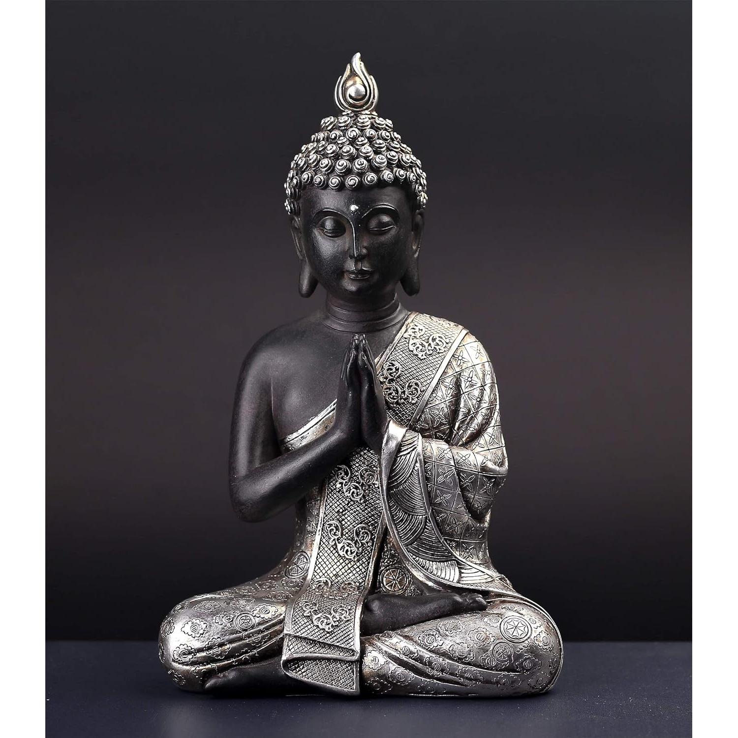 Estatua de Buda Meditando JORAE 24.1 cm Resina Decorativa