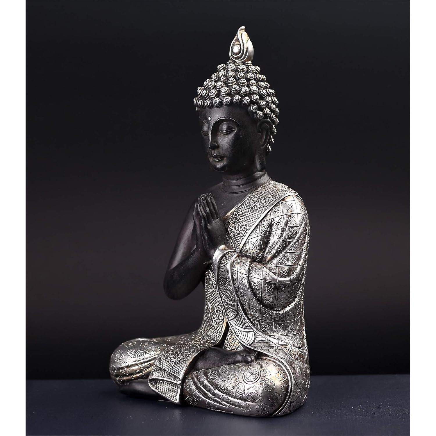 Estatua de Buda Meditando JORAE 24.1 cm Resina Decorativa