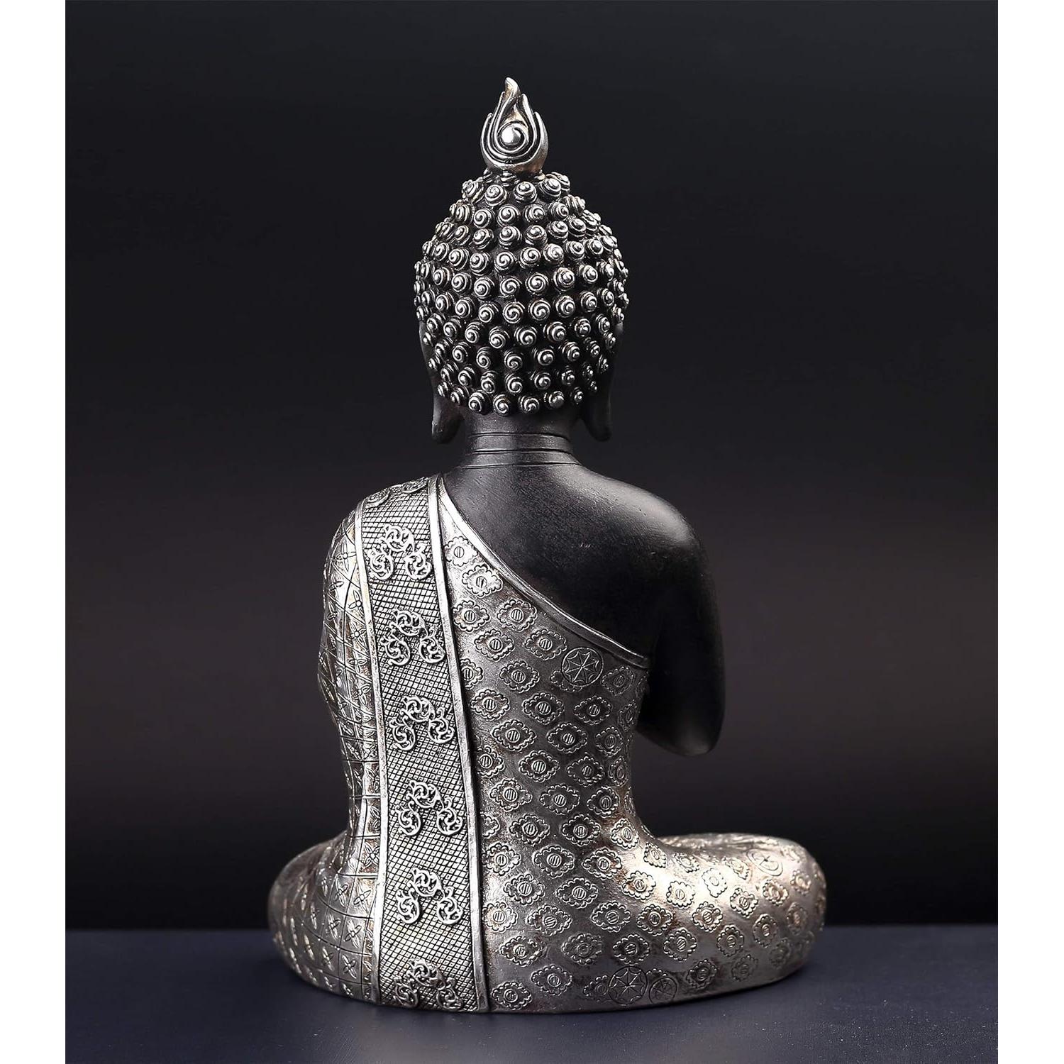 Estatua de Buda Meditando JORAE 24.1 cm Resina Decorativa