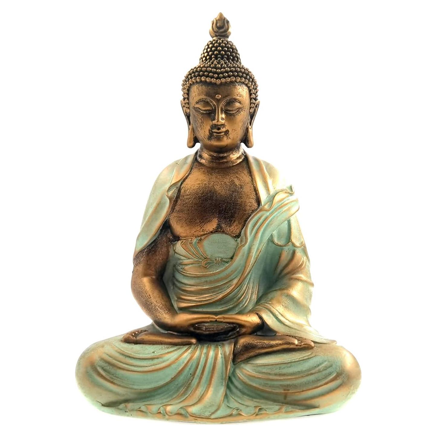 Estatua de Buda Dorado 19 cm Angel Shine - Decoración Zen
