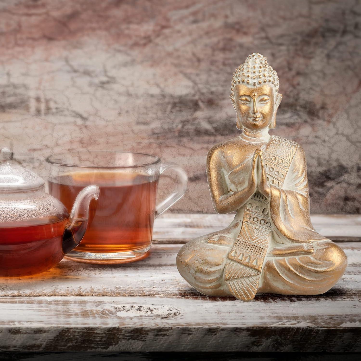 Estatua de Buda de Resina Dorada COLECCIONES DE TERESA 16 cm