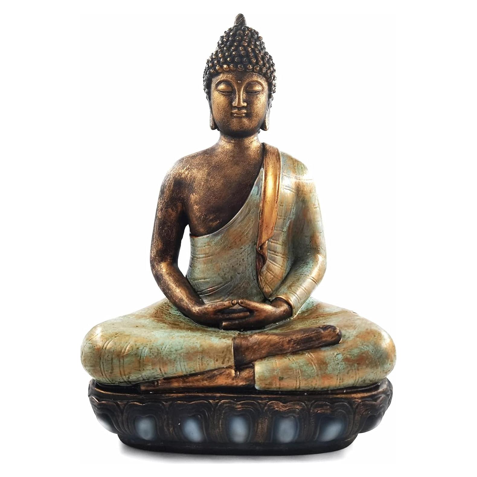 Estatua de Buda de Meditación 33 cm Angel Shine Decoración Zen