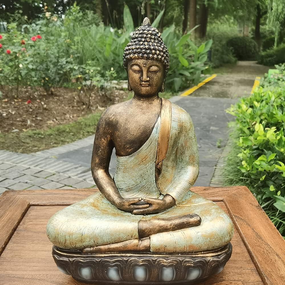 Estatua de Buda de Meditación 33 cm Angel Shine Decoración Zen