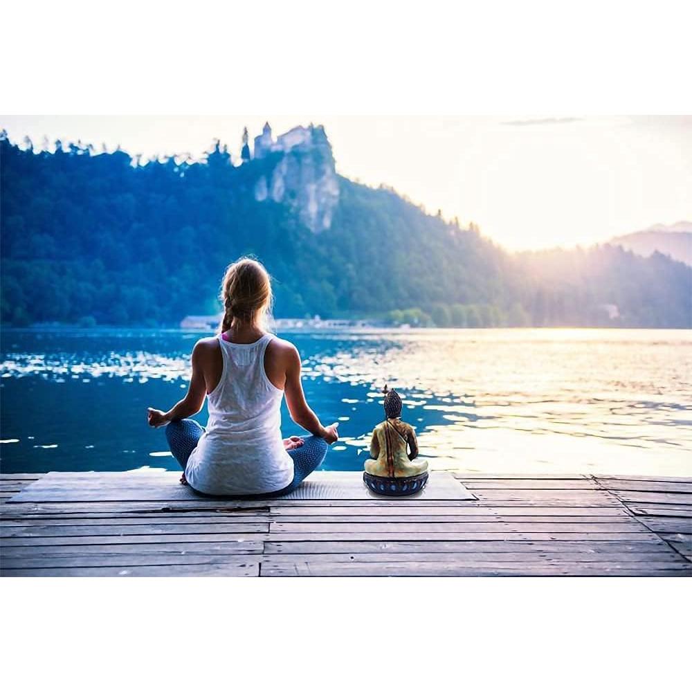 Estatua de Buda de Meditación 33 cm Angel Shine Decoración Zen