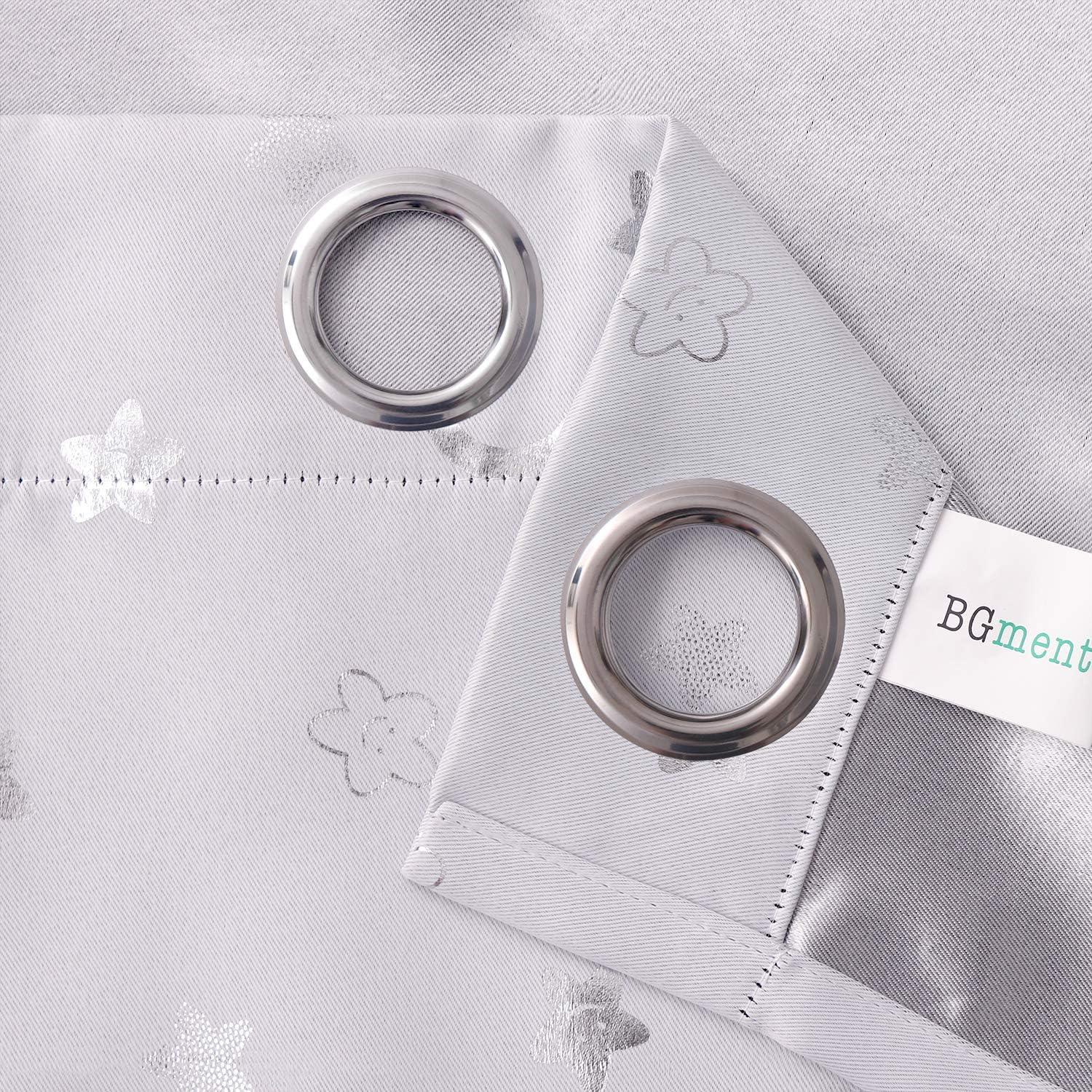 Cortinas Opacas BGment 2 Paneles Estrella y Luna 132x182 cm