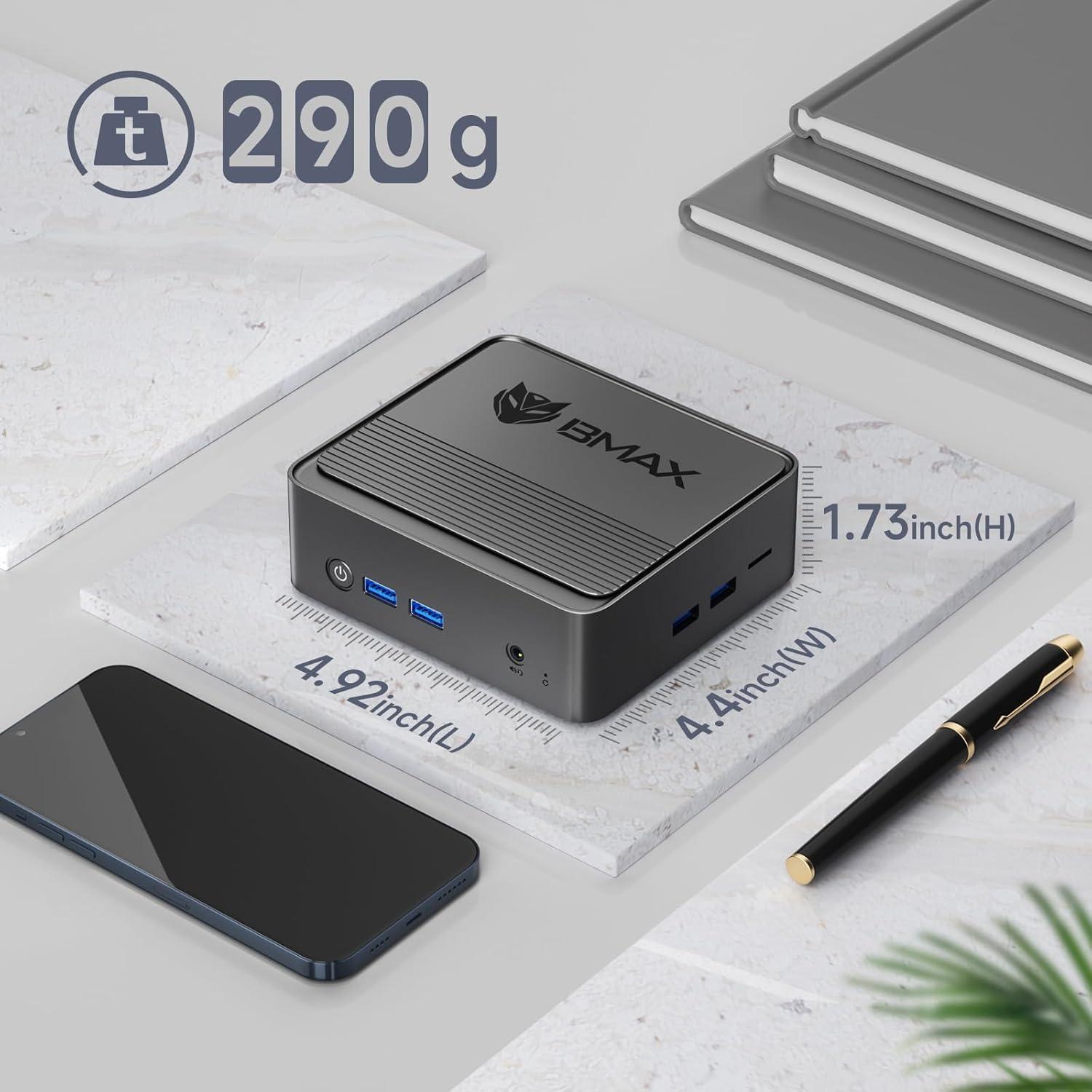 Bmax B3 Mini PC 256GB SSD 8GB LPDDR4 Intel N5095 4K