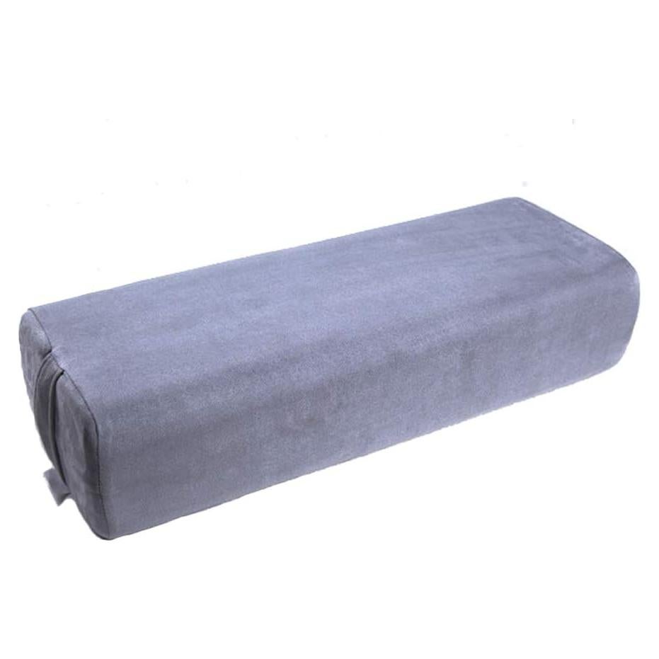 Almohada Bolster de Yoga NGT 65x25cm Espuma Lavable Gris