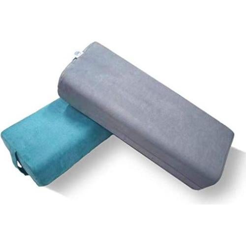 Almohada Bolster de Yoga NGT 65x25cm Espuma Lavable Gris