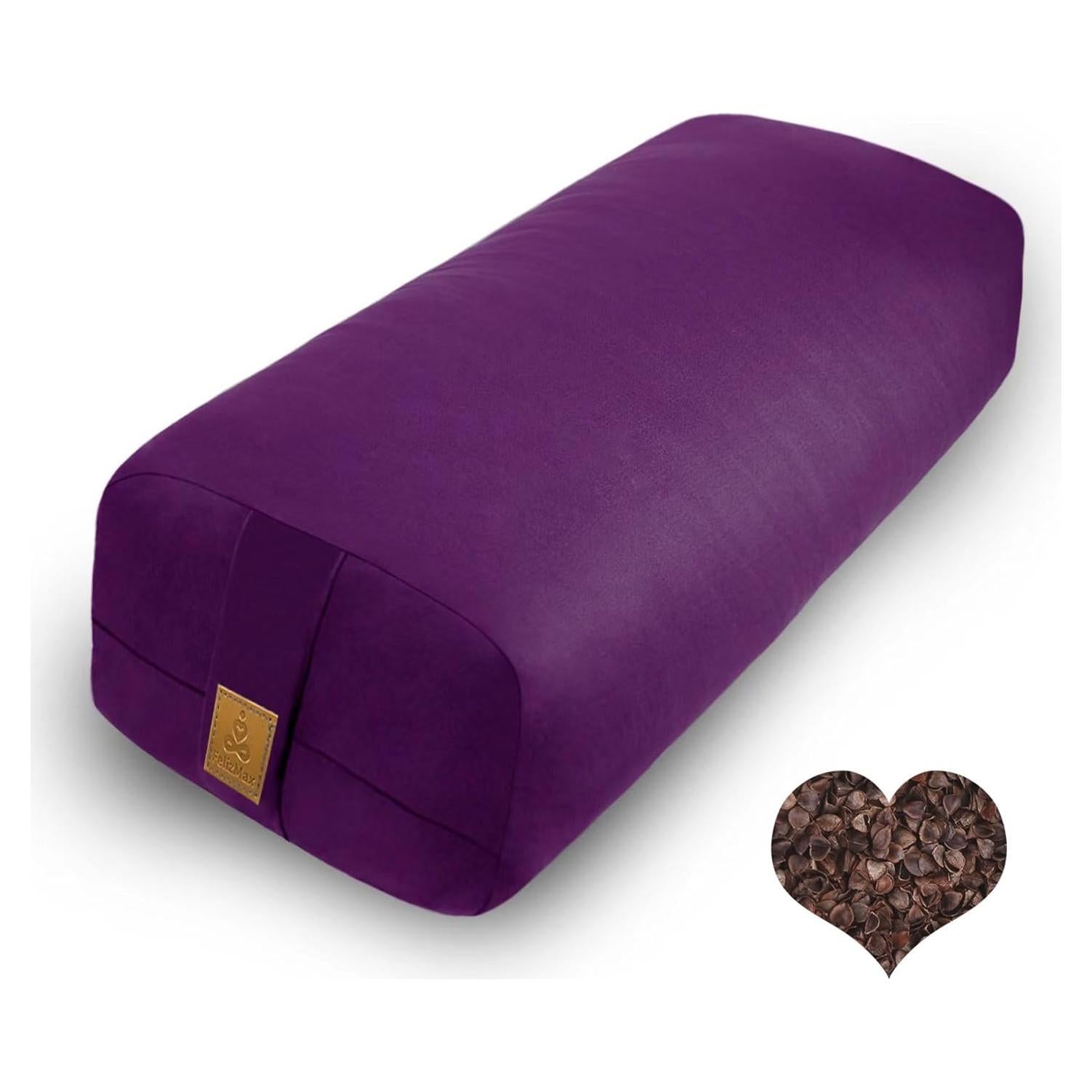 Cojín de Meditación FelizMax Trigo Sarraceno 61x26.7 cm